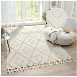 Teppich OTTO HOME "Otilie" 80x150 cm, beige - Der rechteckige Teppich "Otilie" von OTTO HOME bringt klassischen Stil in Ihr Zuhause. Strapazierfähig und pflegeleicht – ideal für jeden Raum. Maße: 80x150 cm, Höhe: 11 mm.