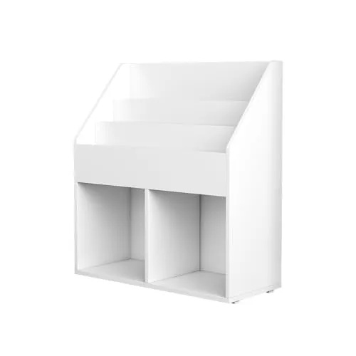 Vicco Kinderregal Conny, Spielzeugregal für Faltboxen - Praktisches Kinderzimmerregal mit 3 geräumigen Ablagen und Platz für Faltboxen. Ideal zur ordentlichen Aufbewahrung von Spielzeug. Maße: 72 x 79 cm, pflegeleichte Spanplatte.