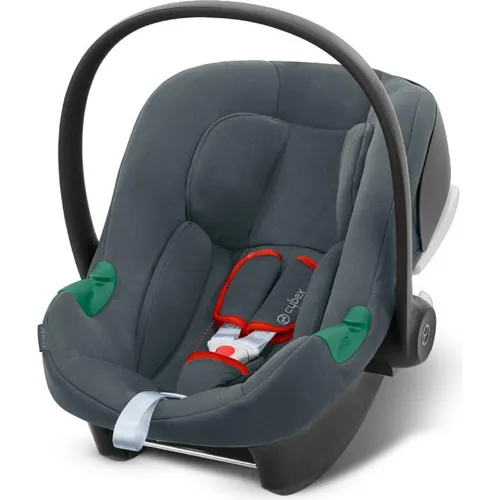 Cybex Aton B2 i-Size Kindersitz Grau - Kindersitz der Gruppe 0+ mit Linear Side-Impact Protection für optimalen Schutz. Leicht mit nur 3,9 kg, wächst mit Ihrem Kind bis 24 Monate und bietet Komfort durch höhenverstellbare Kopfstütze und herausnehmbare Neugeboreneneinlage.