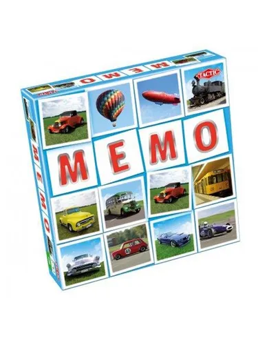 Tactic Transport Memo 41442 - Das spannende Gedächtnisspiel - Entdecke das bunte Memo-Spiel für 2-6 Spieler! Finde Paare und sammle die meisten, um zu gewinnen. Ideal für unterhaltsame Spielabende mit einer Spielzeit von 15-29 Minuten.