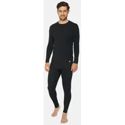 BASELAYER SET AUS MERINOWOLLE FÜR HERREN - 1-Pack - Schwarz - XL - Funktionsunterwäsche aus hochwertigem Merino-Blend für optimale Atmungsaktivität und Temperaturkontrolle. Ideal für Outdoor-Aktivitäten und gemütliche Stunden zu Hause, bietet maximalen Komfort ohne Jucken.