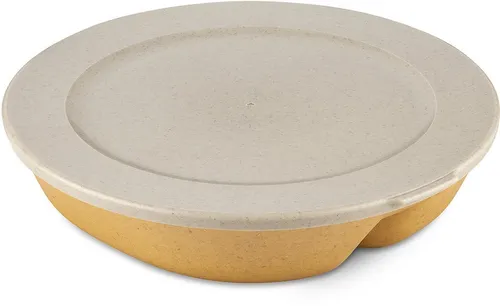 KOZIOL Mikrowellenteller CONNECT SEPAREE, recycelbar + aus biozirkulärem Material, 1,5 Liter