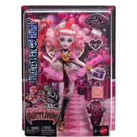 Monster High Scary Sweet Birthday-Puppe - Cupid Asteria im stylischen Partykleid - Feiere mit der Cupid Asteria-Puppe von Monster High! Sie kommt in einem modischen Outfit mit Partyzubehör wie Einladung und Geschenk. Perfekt für kreative Rollenspiele und unvergessliche Geburtstagsfeiern!