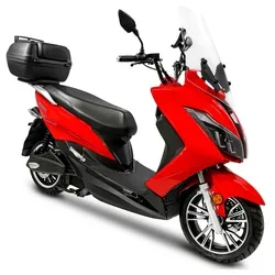 Rolektro E-Motorroller Maximus MX2-45 - 3000 W, 45 km/h, bis zu 84 km Reichweite mit integrierter Alarmanlage, ideal für sicheres Fahren