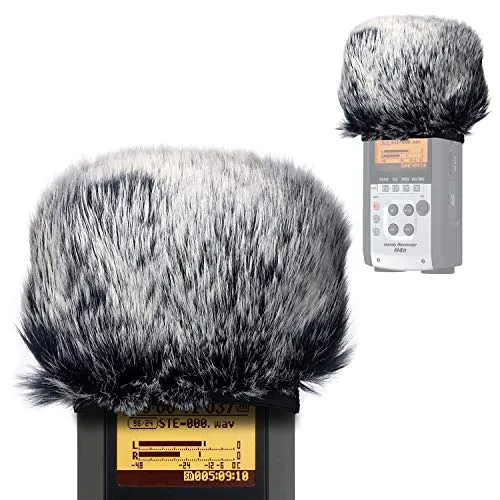 YOUSHARES Microphone Furry Windscreen Muff Pop Filter - Outdoor Fell Windschutz Pop-Schutz für Zoom H2n/H4n Tragbare Digital Rekorder
