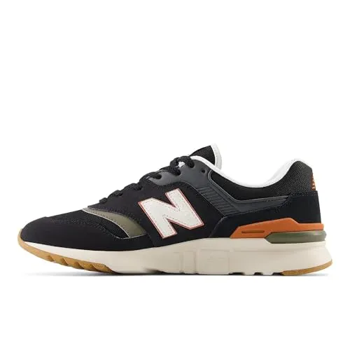 NEW BALANCE Herren 997H Sneaker - Schwarz/Cayenne, 40.5 EU - Herren-Sneaker mit leichtem EVA-Compound für optimale Dämpfung und Gummi-Außensohle für besten Grip. Ideal für den Alltag und sportliche Aktivitäten.