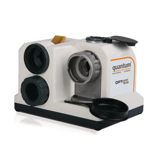 OPTIMUM 3140020 Bohrerschleifgerät quantum GQ-D13 - Schleifmaschine für präzises und schnelles Schleifen von zweischneidigen Spiralbohrern, ideal für Einsteiger - einfach zu bedienen und leicht transportierbar.