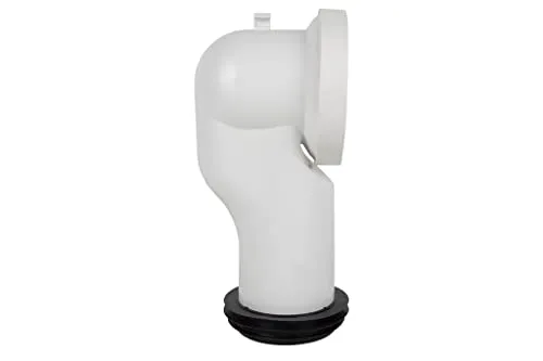 Cofan 90° Anschlussschlauch mit Lippengummi Ø 110 mm - Hochwertige 90° Verbindungsmuffe aus robustem Polypropylen für eine langlebige Nutzung. Ideal für einfache Installation in Küche und Bad, sorgt für eine sichere und dichte Verbindung.