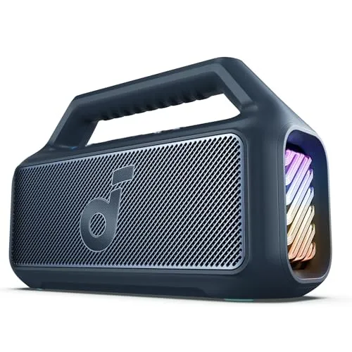 soundcore by Anker Boom 2 - 80W Outdoor-Bluetooth-Lautsprecher, IPX7 wasserdicht, 24h Akku, perfekter Bass mit BassUp 2.0 für epische Sounderlebnisse