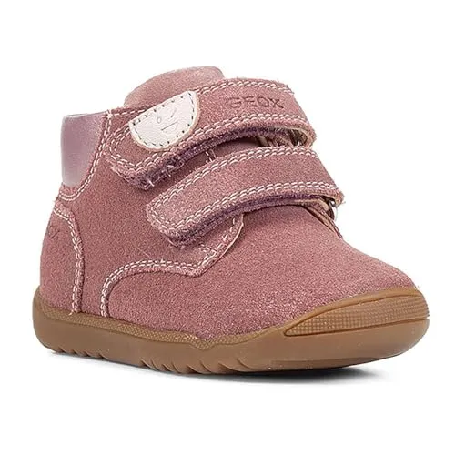Geox Baby-Mädchen B MACCHIA Girl C Sneaker in Rose, 18 EU - Baby Sneaker für Mädchen, atmungsaktiv und ideal für kleine Füße, sorgt für perfekten Komfort den ganzen Tag.