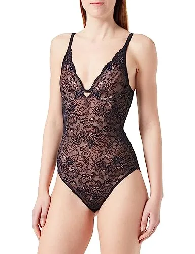 Triumph Damen Amourette Charm BS Underwear, Elegante Unterwäsche in Schwarz, Größe 85D - Funktionsunterwäsche aus elastischem Spitzenmaterial, das sanft die Silhouette formt und vielseitig als Unterwäsche oder Oberbekleidung tragbar ist.
