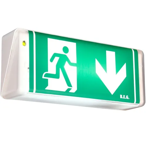 BEG Brück Electronic Notleuchte SL20/6/1-LLD - 6W - Effiziente Notleuchte mit 20 m Erkennungsweite, ideal für die Wandmontage. Kompakt und zuverlässig, sorgt für Sicherheit in Notfällen.