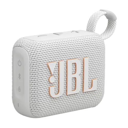 JBL Go 4 in Grau - Tragbare Bluetooth-Lautsprecher-Box mit JBL Pro Sound, tiefem Bass und bis zu 9 Stunden Laufzeit, wasser- und staubfest für unbeschwerten Musikgenuss