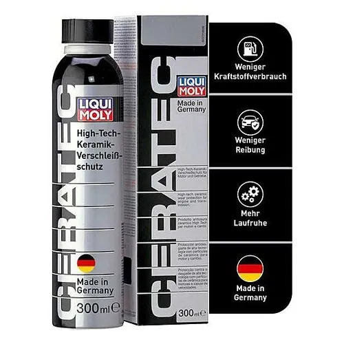 LIQUI MOLY 3721 CeraTec Additiv - Additive für Motoren und Getriebe, reduziert Reibung und Verschleiß mit Langzeitwirkung bis 50.000 km, ideal für reibungsarme Leistung.