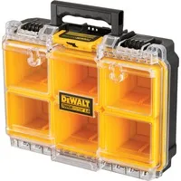 DeWalt Sortimentskasten TOUGHSYSTEM DWST83392-1 - Multifunktionswerkzeug-Zubehör mit 6 herausnehmbaren Fächern, IP54-Schutz gegen Staub und Spritzwasser, ideal für die Organisation von Werkzeug und Zubehör.