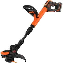 BLACK+DECKER 18V Akku-Rasentrimmer BCST918D1 - Rasentrimmer & Motorsensen mit 28 cm Schnittbreite und 35 Minuten Laufzeit – kabellose Freiheit für effizientes Trimmen und Kantenschneiden, inkl. Akku und Ladegerät.