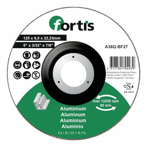 Fortis Schruppscheibe ALU-NE 125 x 6 mm