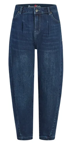 Buena Vista Straight Fit Jeans Modell 'Ballon' in Dunkelblau, Größe S - Die Buena Vista Straight Fit Jeans im Modell Ballon bietet einen lockeren Schnitt für optimale Bewegungsfreiheit. Der Baumwoll-Viskose-Mix sorgt für ein angenehmes Tragegefühl, während das klassische 5-Pocket-Design den zeitlosen Stil unterstreicht.