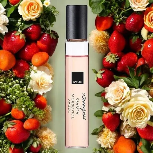 Avon TTA RADIANCE Damen Taschenspray Parfum Spray Erdbeere Orange Sandelholz Top