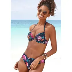 Sunseeker Push-Up-Bikini-Top Modern, mit Blumenprint blau 40