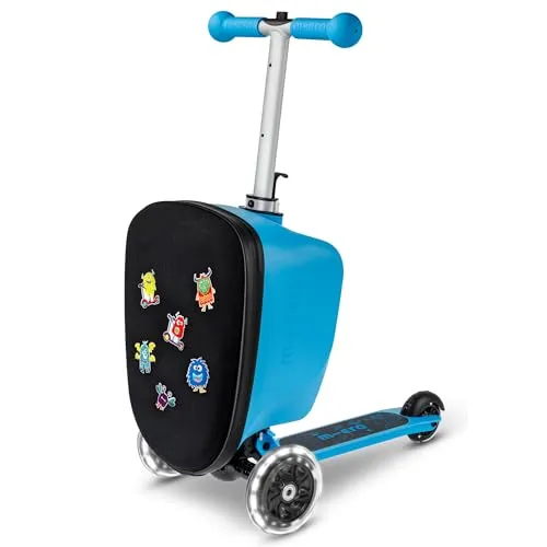 Micro™ Luggage Junior Patch & Play – Kindertrolley mit Scooter - Kombination aus Trolley und Scooter: Ideal für Reisen mit Kindern ab 3 Jahren. Mit 13 Litern Volumen, höhenverstellbar und faltbar – perfekt für kleine Abenteuer und individuelles Design.