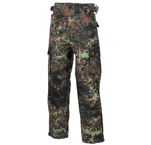 MFH Herren Comando Smock Hose Ripstop Flecktarn - Wanderhose aus strapazierfähigem Ripstop-Material, verstärkt mit Knie- und Sitzschutz. Ideal für Outdoor-Aktivitäten und Abenteuer in der Natur.