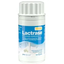 Lactrase 1.500 FCC Laktase Kapseln 100 St - Arzneimittel zur Linderung von Laktoseintoleranz, ermöglicht den beschwerdefreien Genuss von Milchprodukten und sichert die Aufnahme wichtiger Nährstoffe.