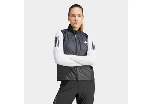 adidas OWN THE RUN Laufweste Damen - Wetterfeste Performance in Schwarz, Größe XS - Laufweste aus strapazierfähigem Ripstop mit WIND.RDY Technologie für optimalen Wetterschutz. Ideal für ungestörte Laufrunden bei jedem Wetter.