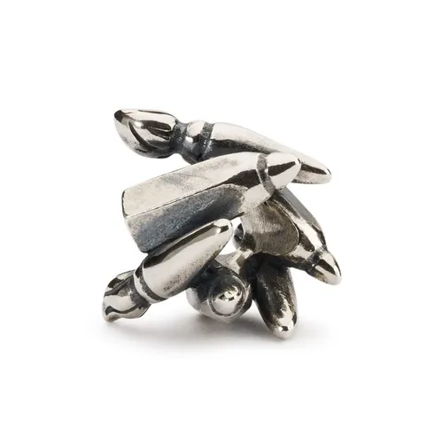 Trollbeads Kreativität TAGBE-40126 Charm-Anhänger - Eleganter Silberbead aus 925er Sterlingsilber, ideal zum Sammeln und Personalisieren Ihrer Armbänder. Ein einzigartiges Schmuckstück für kreative Individualisten.