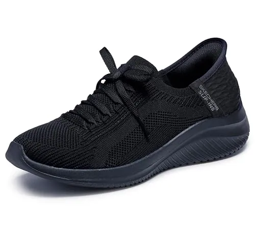 Skechers Damen Ultra Flex 3.0 Brilliant Path Sneakers - Damen-Sneaker mit Hands Free Slip-Ins für müheloses Anziehen und luftgekühlter Memory-Schaum Innensohle für ultimativen Komfort.