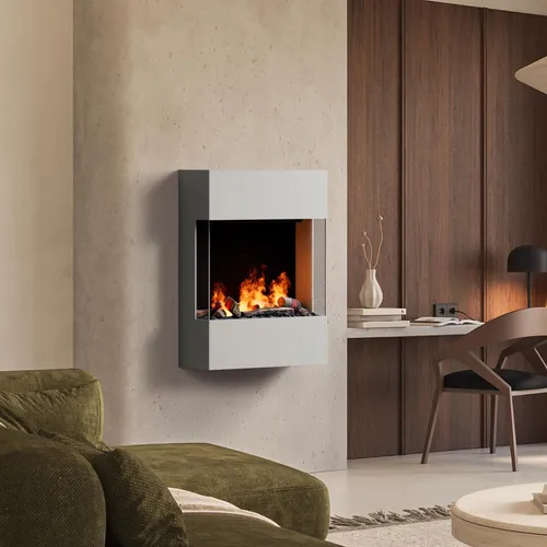 muenkel design Trix 820 Elektrokamin mit Opti-myst Technik - Der Trix 820 Elektrokamin bietet mit modernster 3D-Flammentechnik ein realistisches Feuererlebnis. Flexibel einsetzbar und energiesparend, sorgt er für ein gemütliches Ambiente in jedem Raum.