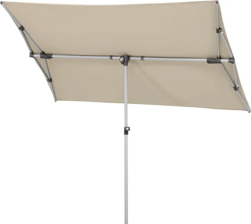 Ampelschirm Novara - 190x188 cm in Naturfarben - Sonnenschirm für optimalen Schatten mit elegantem Design, ideal für Garten und Terrasse.