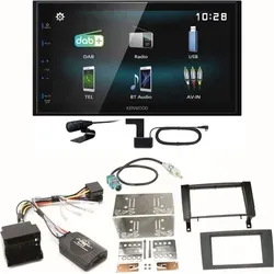 Kenwood DMX-125DAB Bluetooth MP3 USB Einbauset für Mercedes SLK R171 - Autoradio Einbauset mit Bluetooth und DAB, inklusive aller erforderlichen Zubehörteile für den einfachen Einbau in Mercedes SLK R171, ohne zusätzliche Komponenten nötig.