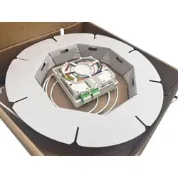 helos FTTH-Anschlussset 20m mit LC-APC-Steckern - Glasfaser-Kabel, vorkonfektioniert für einfache Installation und hohe Übertragungsqualität, ideal für schnelle Internetverbindungen.