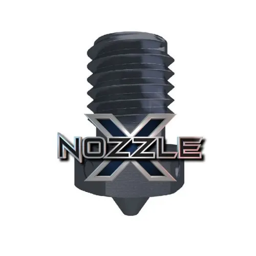 E3D V6 Nozzle X 0,4 mm - Hochleistungsdüse für 3D-Drucker - Zubehör für 3D-Drucker: Die Nozzle X aus gehärtetem Werkzeugstahl druckt jedes Material bis 500 °C, ideal für präzise und langlebige 3D-Drucke.