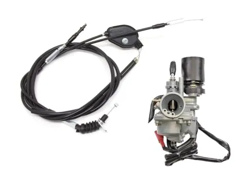 16mm Vergaser Set mit E-Choke für ATU Explorer & Co. - Komplettset für 2-Takt Modelle: 16mm Vergaser mit E-Choke und Gaszug für einfache Montage. Ideal für Wartung und Leistungssteigerung von Rollern und Motorrädern.