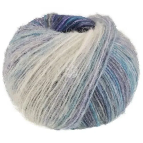 LANA GROSSA Picasso | Soffilo mit 36% Baby Alpaka, 36% Schurwolle (Merino extrafine), 28% Polyamid und interessantem Farbeffekt |50g Wolle zum Stricken & Häkeln | 210m GarnFB 13