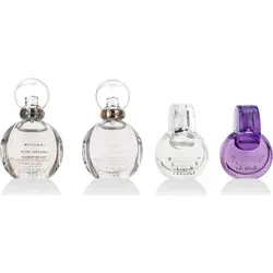 Bvlgari Geschenkkollektion für Damen - Elegantes Miniatur-Geschenkset mit 4 ikonischen Bvlgari-Düften (je 5ml). Perfekt zum Ausprobieren oder als Geschenk, ideal für Parfümliebhaberinnen.
