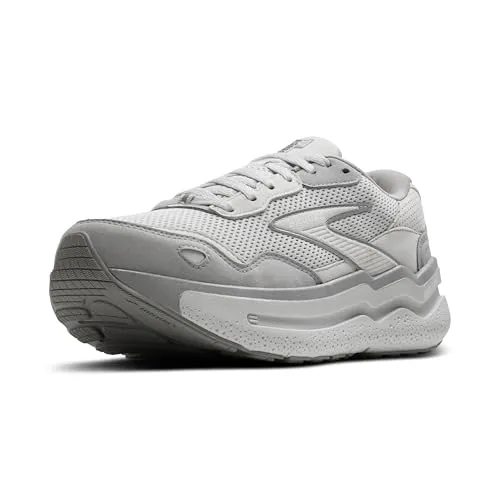 BROOKS Damen Ghost Max SE Sneaker - Komfortabler Laufschuh in Oyster/Alloy/Antarctica, 40.5 EU - Laufschuhe mit schützender Polsterung für eine stabile Fahrt und mühelose Übergänge, ideal für Läuferinnen.