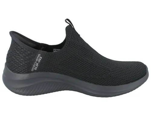 Skechers Slip-Ins: Ultra Flex 3.0 - Easy Win 150450-BBK, Damen Sneaker in Schwarz - Damen Slipper ohne Bücken – Erleben Sie den unvergleichlichen Tragekomfort der Hands Free Slipper mit atmungsaktivem Funktionsmesh und gepolsterter Memory Foam Einlegesohle für optimalen Halt und Flexibilität.