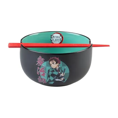 Demon Slayer Ramen-Schüssel 1.40 l - Hochwertige Ramen-Schüssel von Grupo Erik, ideal für Fans und perfekt für den täglichen Gebrauch. Mit einem großzügigen Fassungsvermögen von 1.40 l.