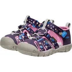 KEEN Jungen Unisex Kinder Seacamp 2 CNX Sandalen, Daisies/Marina, 22 EU - Wanderschuhe für Kinder, wasserabweisend mit schnell trocknendem Futter und hervorragender Traktion auf nassem Gelände - ideal für Abenteuer im Wasser und an Land.