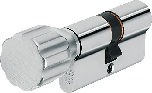 ABUS Profil-Knaufzylinder XP20S, BLZ45/K50 - Schließtechnik, 12-stiftiger Zylinder mit Anbohrschutz und Schlagschutz für höchste Sicherheit, inklusive 3 Wendeschlüssel und Sicherungskarte.