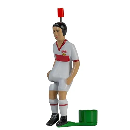 TIPP-KICK Top-Kicker VfB Stuttgart Klassik Edition I Original Spieler für Groß & Klein I Spielspaß mit der Fußball-Figur Spiel I Zubehör I Trikot Weiß/Rot