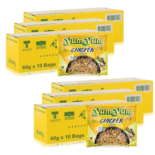 Super Deal! Yum Yum Chicken Instantnudeln mit Huhngeschmack 60x60g