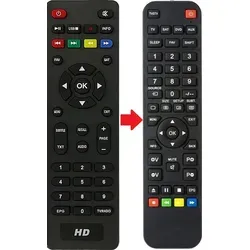 Ersatz Fernbedienung für Fuba ODS 350 HDTV Receiver ODS350