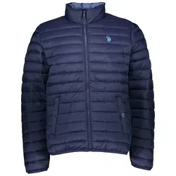 U.S. Polo Assn. Steppjacke Dunkelblau M für Herren - Funktionsjacke in Dunkelblau, leichtgewichtig und ideal für wechselhaftes Wetter, mit Stehkragen und praktischen Eingrifftaschen.