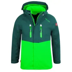 Trollkids Bryggen 3in1 Jacket - Doppeljacke für Kids in Grün (Gr 128) - Wasserdichte 3in1-Jacke für Kinder, ideal zum Wandern - Farbe: Grün; Größe: 128; mit Kapuze und warmem Innenfutter für optimalen Schutz.