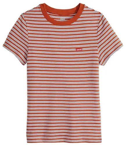 Essential Hm Ss Tee Ooo La La Stripe Pic - Stylisches Damen T-Shirt mit figurbetontem Schnitt und ikonischem Logo, ideal für trendbewusste Outfits.