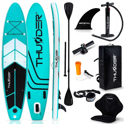 SUP 320CM AUFBLASBAR - SET MIT SITZ, DOPPELSEITIGEM PADDEL UND RUCKSACK
